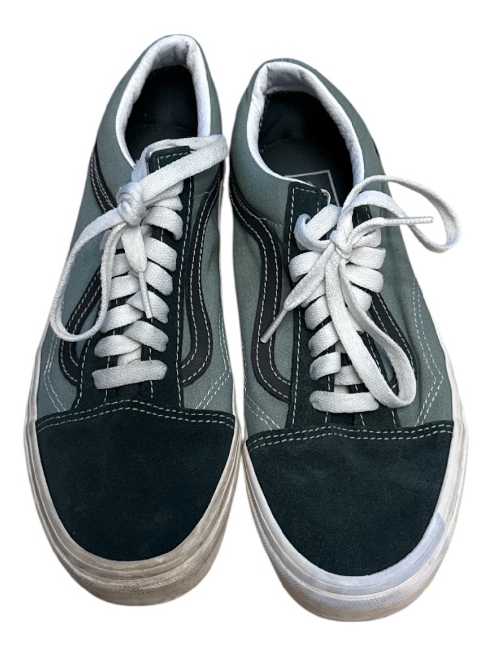 Vans Old Skool lace up shoes Blue Women Size 9 Mens size 7.5 - Picture 2 of 4